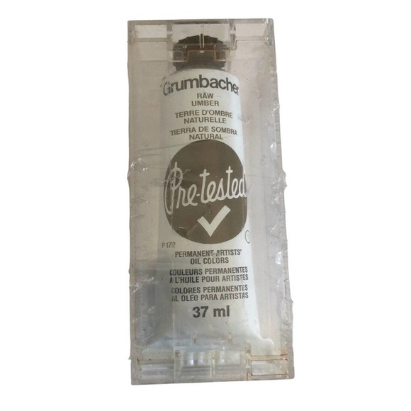 Set Of 3 GRUMBACHER PERMANENT OIL COLOR P172 RAW UMBER - Picture 1 of 7